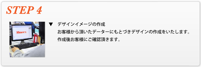 ヘルメット　オンネーム作成の流れ　step4